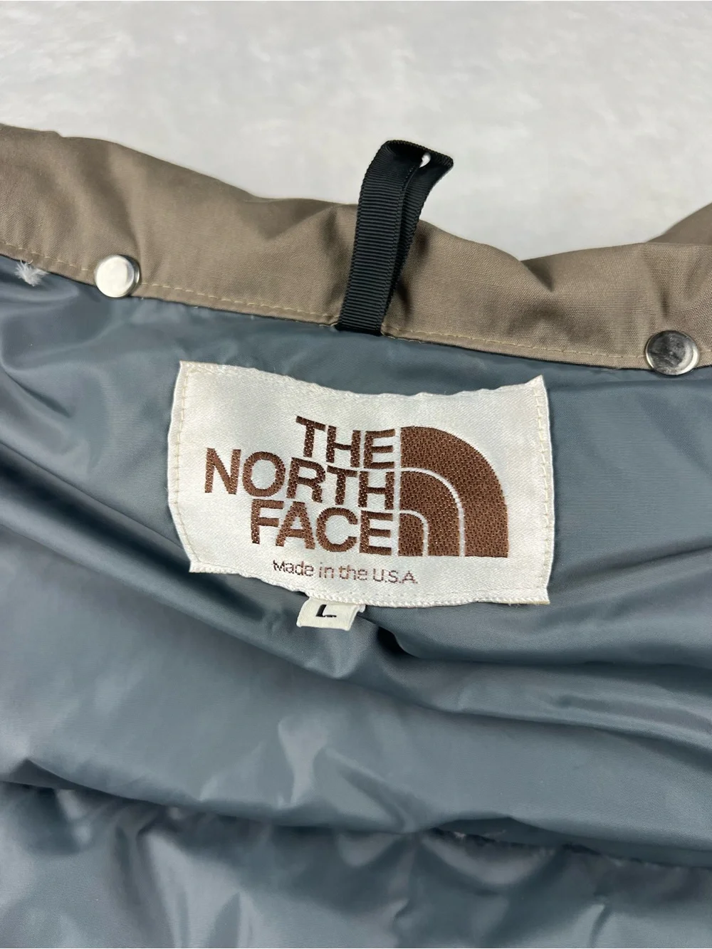 The North Face Vintage Brown Label Down Puffer Jacket Sierra Mens Large USA